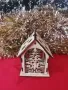 дървени коледни -елхи,фенери,къщички , снимка 3