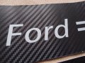 Карбонови стикери за прагове с емблема и надпис Форд Ford кола автомобил пикап бус ван, снимка 3