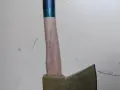 малко немско топорче. с печат на металната част и на.дръжката, снимка 7