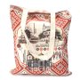 Сувенирна чанта, текстилна - тип пазарска - декорирана със забележителности от България 33см Х 37см, снимка 1 - Други - 44446588
