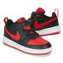 НАМАЛЕНИЕ!!!Бебешки спортни обувки NIKE COURT BOROUGH Черно с червено, снимка 3