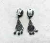 Стари сребърни обеци, снимка 4