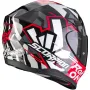 Мото Каска SCORPION EXO-520 EVO AIR Rock On Red/Black,XXL 63-64, снимка 3