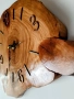 Ръчно изработен дървен стенен часовник, снимка 2