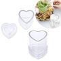 3D сърце цилиндър пластмасова прозрачна форма молд за направа на свещ шоколад сапун декор, снимка 2