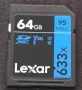 SD Карта: 64GB Lexar 633x - Неизползвана , снимка 2