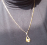 Златно синджирче с висулка, снимка 1 - Колиета, медальони, синджири - 44584037