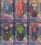 6 фигурки на Хълк, Танос, Спайдърмен, Железният Човек, Капитан Америка, Тор