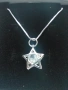 Сребърно колие Star с печат 925, снимка 1