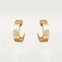 CARTIER Love Gold Hoop 2 Diamonds Дамски Обеци, снимка 10