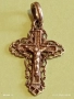 Сребърен филигранен кръст проба 925 с Разпятието на Исус Христос 51125, снимка 5