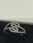 Красив сребърен пръстен обсипан с камъни ЖБ3, снимка 6