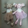 Готини плюшени мишлета,зайчета с рокля-13лв, снимка 3