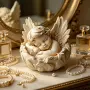 3D ангел в мида силиконов молд форма свещи гипс сапун смола фондан декорация торта , снимка 4