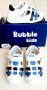 №19-№24, Бебешки сандали за момче BUBBLE KIDS в синьо и в бяло, снимка 4