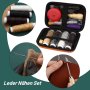 кожарски инструменти за шиене на кожа, макара, игли, шило