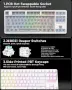 VidaTeco K87 безжична механична геймърска клавиатура с RGB, снимка 5