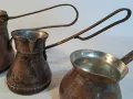 стари бакърени джезвета за турско кафе    16/3, снимка 3