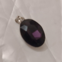Мистичен медальон опушен кварц Виолет, снимка 1 - Колиета, медальони, синджири - 44603867