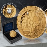 Колекционерска златна монета с кралица Елизабет 2 коронация, снимка 1 - Нумизматика и бонистика - 41845290