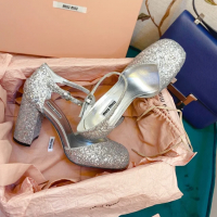 Дамски сандали на ток MIU MIU - реплика, снимка 1 - Дамски обувки на ток - 36313888