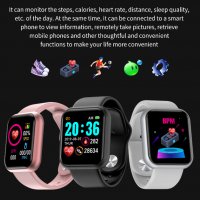 Смарт часовник smart watch D20S Водоустройчиво/кръвното налягане/пулса, снимка 9 - Смарт гривни - 34159607