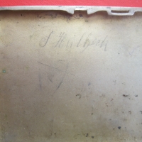Старинна  бронзова табакера 1915 , снимка 7 - Колекции - 36076035