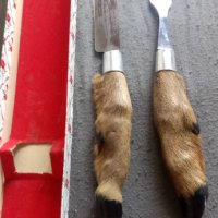Комплект нож и вилица за месо от неръждаема стомана INOX, снимка 1 - Ножове - 41704104