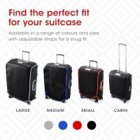 Нов калъф за куфар пъттуване с 3D Защита и TSA Заключване - Среден Размер, снимка 3 - Други - 44394855