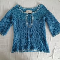 By Malene Birger оригинален дамски син пуловер style Laguna р-р XS, снимка 1 - Блузи с дълъг ръкав и пуловери - 41167899