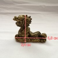 Сувенир малка статуетка китайски дракон в бронзов цвят, снимка 2 - Статуетки - 44466320