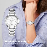 Дамски часовник NAVIFORCE Clarity SIlver/White 5008 SW., снимка 13 - Дамски - 34745000