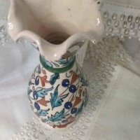 Красива ръчно рисувана ваза от Италия , снимка 2 - Вази - 42635722