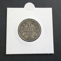 Монета. Сребро. Финландия. 1 марка. 1865 година., снимка 4 - Нумизматика и бонистика - 41338063