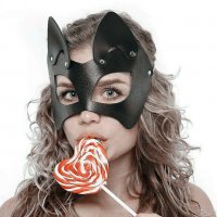 Кожена маска в стил BDSM., снимка 6 - Други игри - 39601835