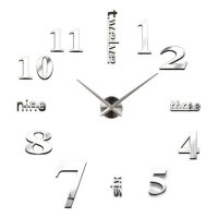 Лепящ 3D часовник за стена - модел 4215 Лепящ 3D часовник за стена - модел 4215 Лепящ 3D часовник за, снимка 3 - Стенни часовници - 39956185