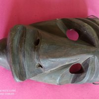 африканска дървена маска , снимка 5 - Статуетки - 41408402
