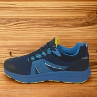 Мъжки маратонки в синьо код317, снимка 2 - Маратонки - 44338283