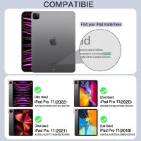 Калъф за iPad Pro 12 инча 4/3/2/1-во поколение 2022/2021/2020/2018, снимка 4 - Таблети - 41569437