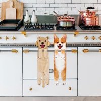 Нова Забавна абсорбираща кърпа за ръце за баня кухня/Куче Gorgi, снимка 5 - Други стоки за дома - 41207868