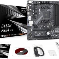 ASUS PRIME B450M-K II M-ATX, Socket AM4 AMD B450, 2x DDR4 up to 64 GB 1x PCIe (x16), 2x PCIe (x1) 4x, снимка 2 - Дънни платки - 39344079