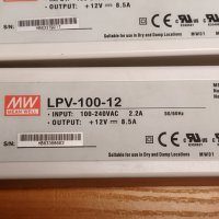 Захранване Импулсно LED захранване MEAN WELL  LPV - 150W / 100W / 60W - 12V,  IP67, снимка 6 - Друга електроника - 44402581