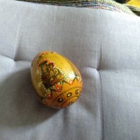 Великденско яйце три икони ръчно рисувано Н-94мм и фи- 65мм ново, снимка 2 - Икони - 40726302