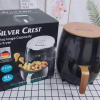 УРЕД ЗА ГОТВЕНЕ С ГОРЕЩ ВЪЗДУХ SILVER CREST S18, 6 ЛИТРА, 2400 W, снимка 3 - Фритюрници - 35967131