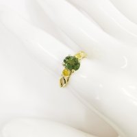 Дизайнерски женски златен пръстен със сапфир и диаманти, снимка 4 - Пръстени - 40543020