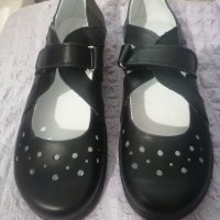 Дамски кожени обувки, снимка 1 - Дамски ежедневни обувки - 42001415