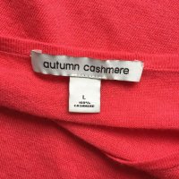 Autumn Cashmere розова плетена блуза с колан Размер: L, снимка 4 - Блузи с дълъг ръкав и пуловери - 41699797