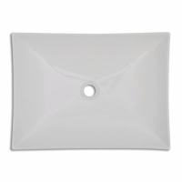 Керамична мивка в силно гланцирано бяло, за баня, снимка 2 - Други - 44928854