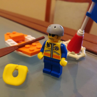Конструктор Лего - Lego Town 5621 - Каяк на бреговата охрана, снимка 3 - Конструктори - 36485294