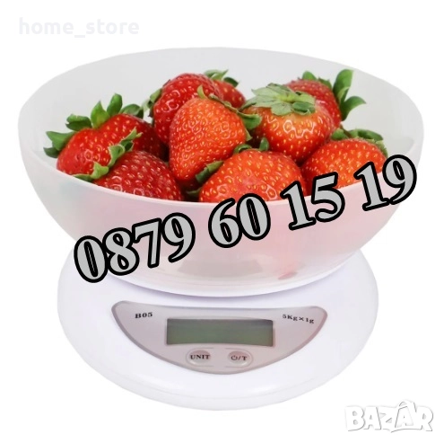 Електронна кухненска везна с купа до 5 кг /кантар до 5 кг, снимка 1